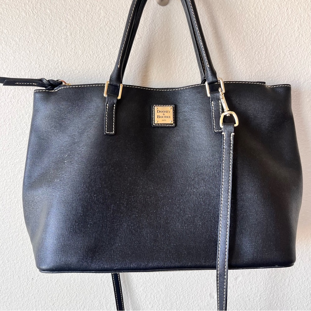 Dooney & Bourke Black Leather Purse - Picture 2 of 12